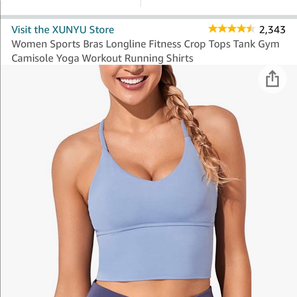 Workout crop tank